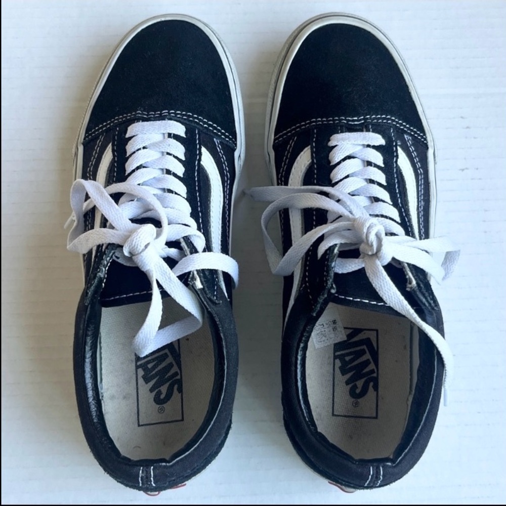Vans Old Skool Black And White Shoes 721356 - Picture 3 of 9
